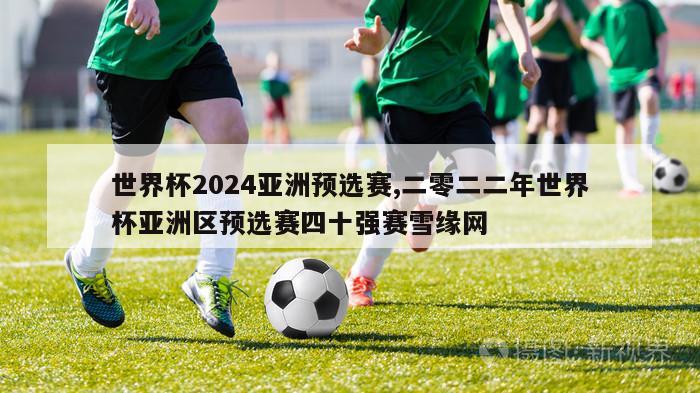 世界杯2024亚洲预选赛,二零二二年世界杯亚洲区预选赛四十强赛雪缘网